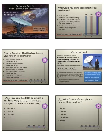 What  would  you  like  to  spend  most  of  our   Drake  EquaCon,