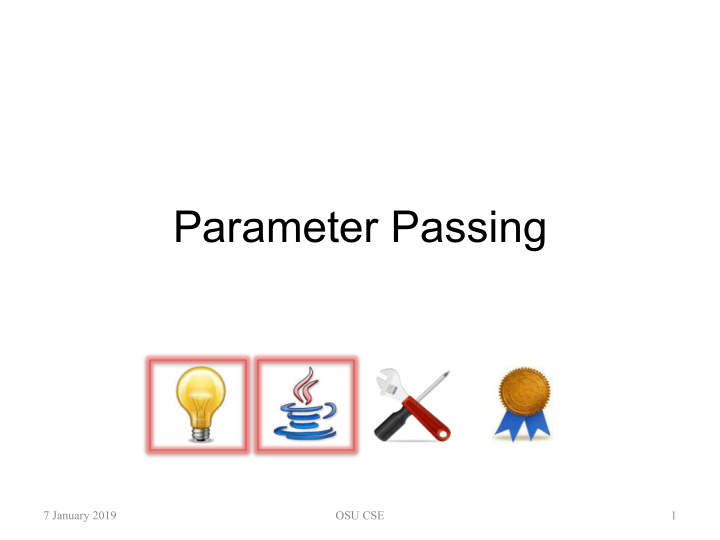 parameter passing