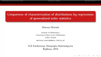 Uniqueness of characterization of distributions by regressions  of generalized order statistics