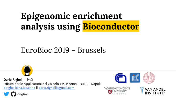epigenomic enrichment analysis using bioconductor
