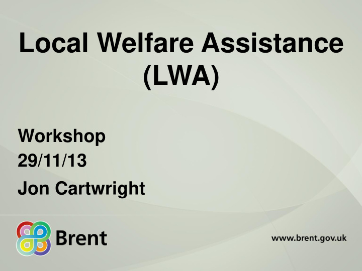 local welfare assistance