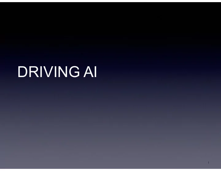 driving ai