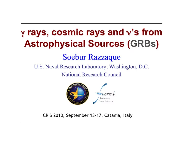 rays cosmic rays and s s from from rays cosmic rays and