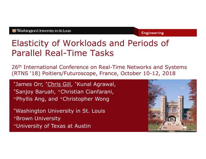elasticity of workloads and periods of