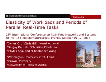 Elasticity of Workloads and Periods of Parallel Real-Time Tasks 26 th International Conference on