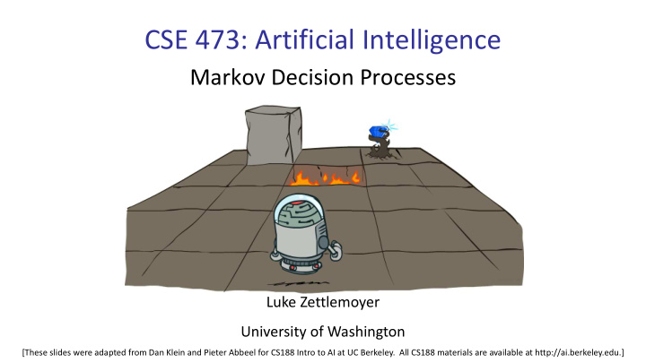 cse 473 artificial intelligence