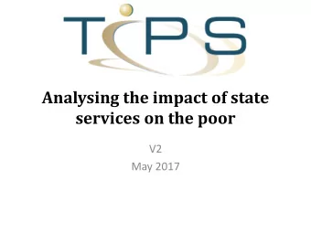 services on the poor  V2  May 2017  The NDP:  &quot;Inequality and poverty can be addressed by
