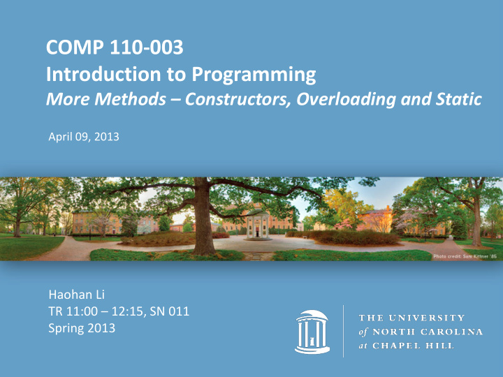 comp 110 003 introduction to programming