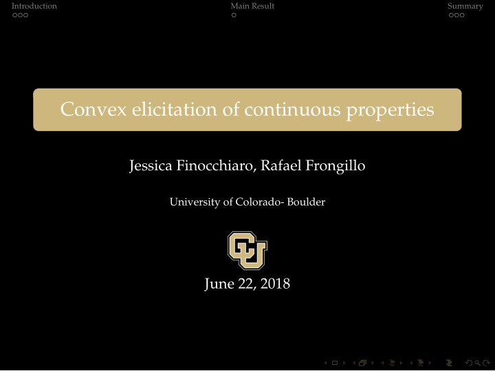 convex elicitation of continuous properties