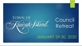 Council  Retreat  JANUARY 29-30, 2020  Sea Level Rise  Subcommittee Priorities   S tormwater