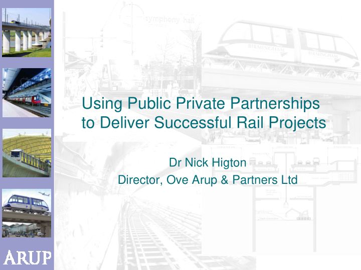 using public private partnerships to deliver successful