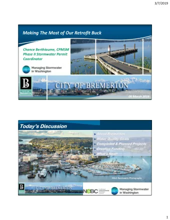 Todays D  days Discussion  ussion  1  3/7/2019  Bremertons His  Bremertons History