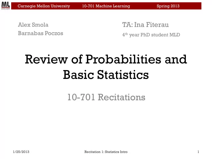 basic statistics
