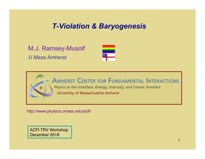t violation baryogenesis