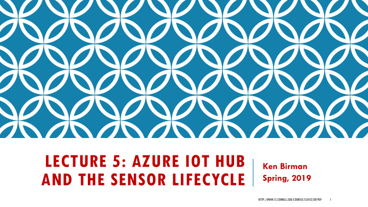 lecture 5 azure iot hub