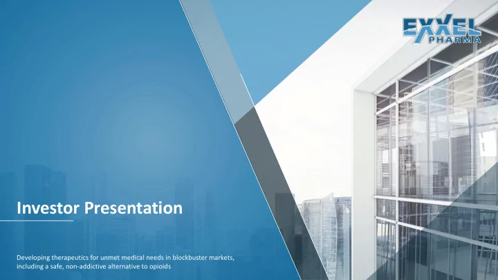 investor presentation