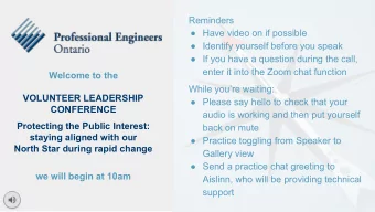 Reminders   Have video on if possible   Identify yourself before you speak   If you have a