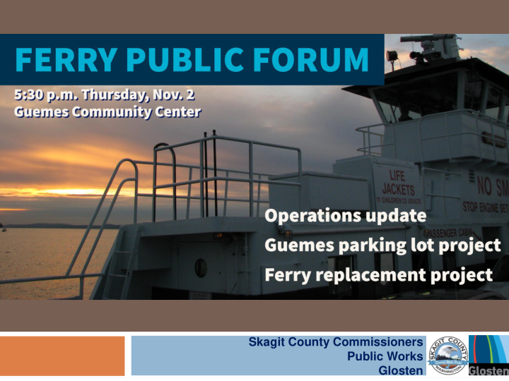 skagit county commissioners public works glosten agenda