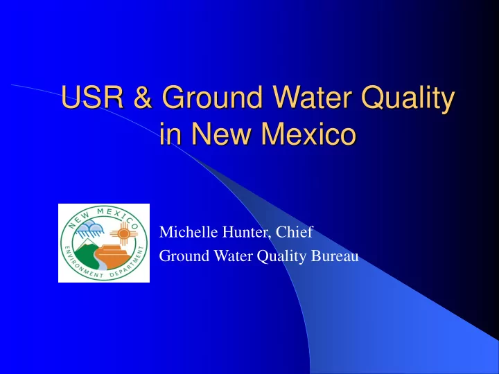 usr ground water quality in new mexico