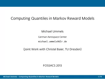 Compmng Qanmes mn arov eward odes  mcmae mmes  German erospace