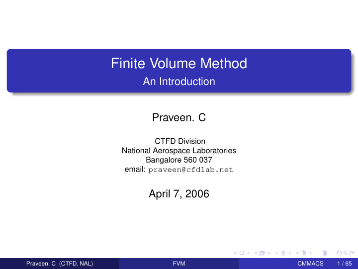 finite volume method