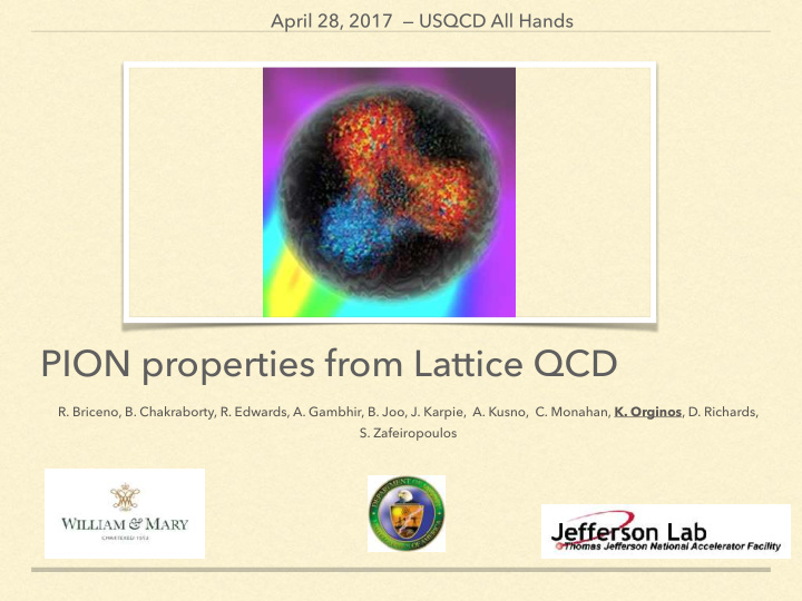 pion properties from lattice qcd