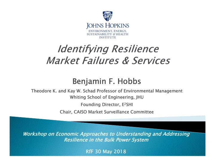 benjamin f hobbs benjamin f hobbs