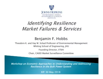 Benjamin F. Hobbs  Benjamin F. Hobbs  Theodor  Theodore K. and Kay  K. and Kay W. Schad  W. Schad