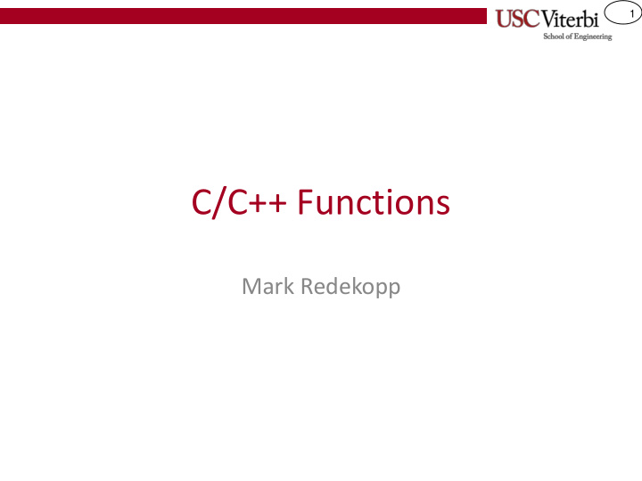 c c functions