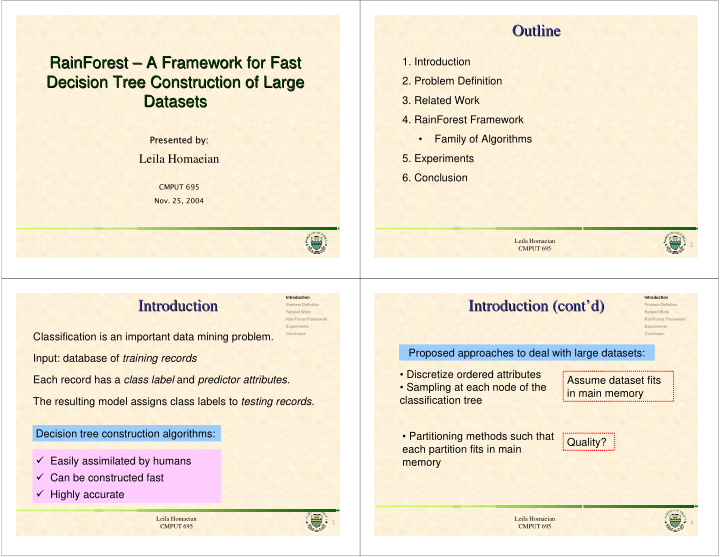 outline outline rainforest a framework for fast a