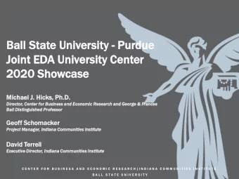 2020  0 Sh  Showcase  case  Michae  hael J. Hicks,  ks, Ph.D.  D.  Direct  ector, Cent  enter  er