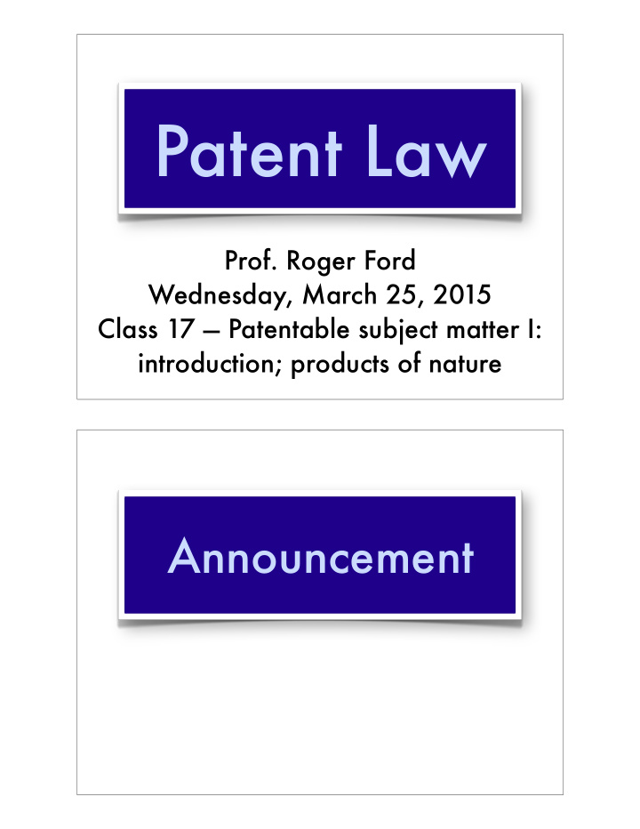 patent law