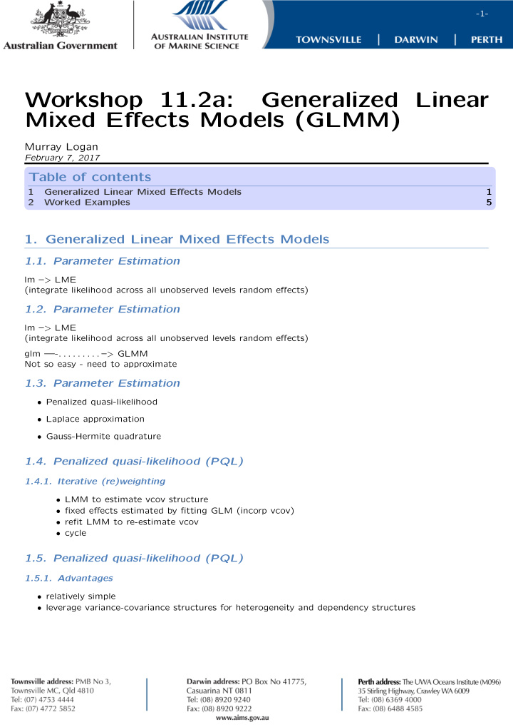workshop 11 2a generalized linear mixed effects models