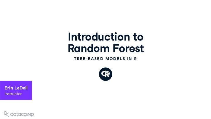 introd u ction to random forest