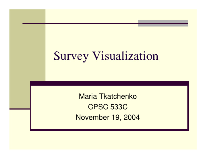 survey visualization