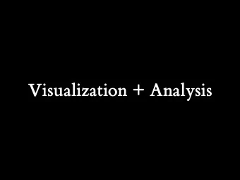 Visualization + Analysis  Blockchains Are  Networks  Time-series  Visualization  Quickly