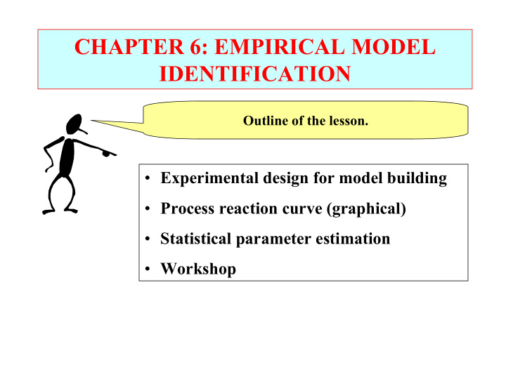 chapter 6 empirical model identification
