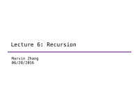 lecture 6 recursion