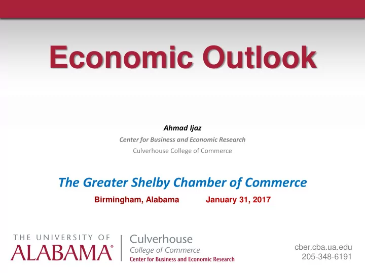 economic outlook