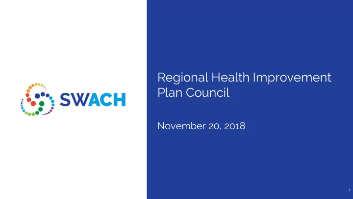regional health improvement