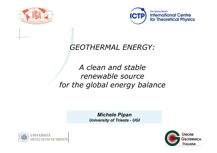 geothermal energy a clean and stable renewable source for