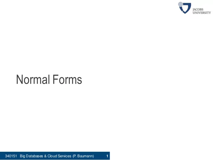 normal forms