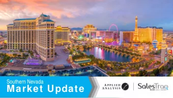 Market Update Southern Nevada Market Update  Local Economic  Fundamentals Southern Nevada Market