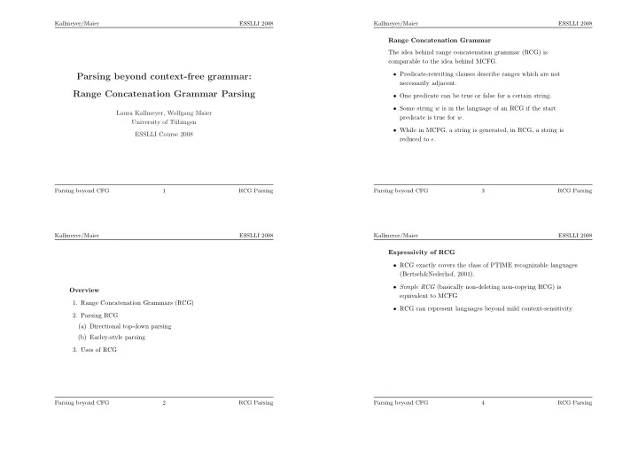 parsing beyond context free grammar