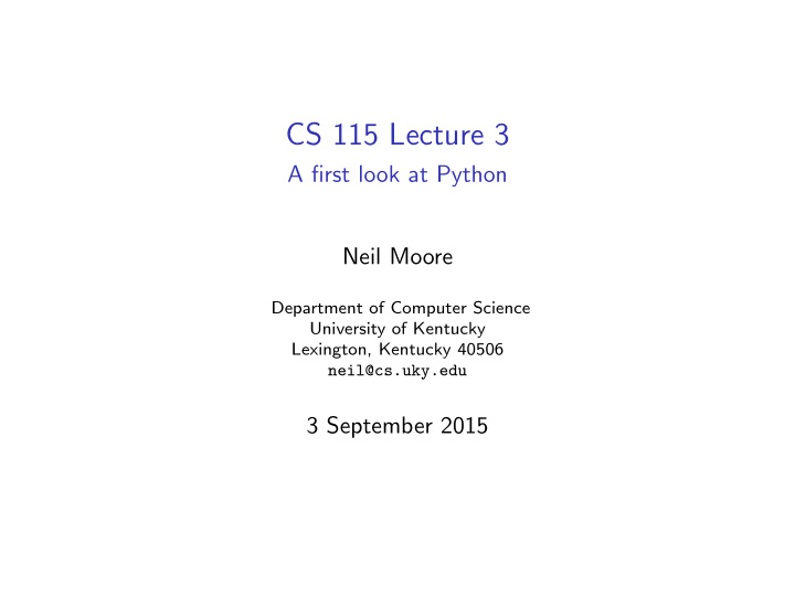 cs 115 lecture 3
