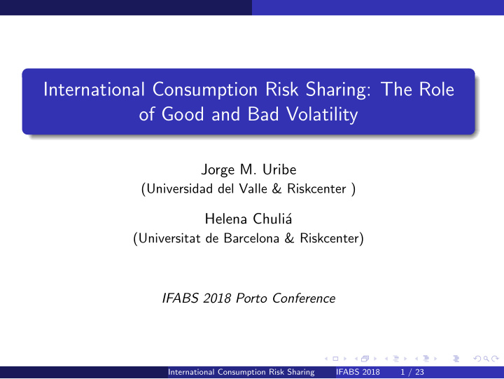 international consumption risk sharing the role of good