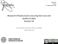 research infrastructures ensuring the trust and quality
