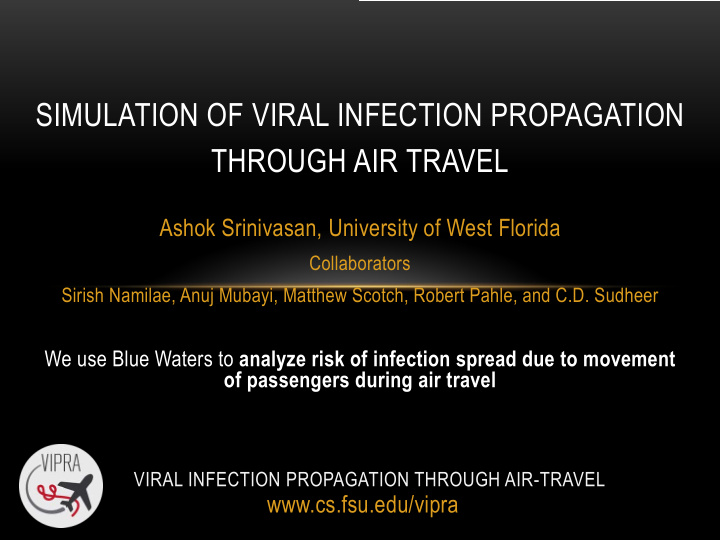 simulation of viral infection propagation through air
