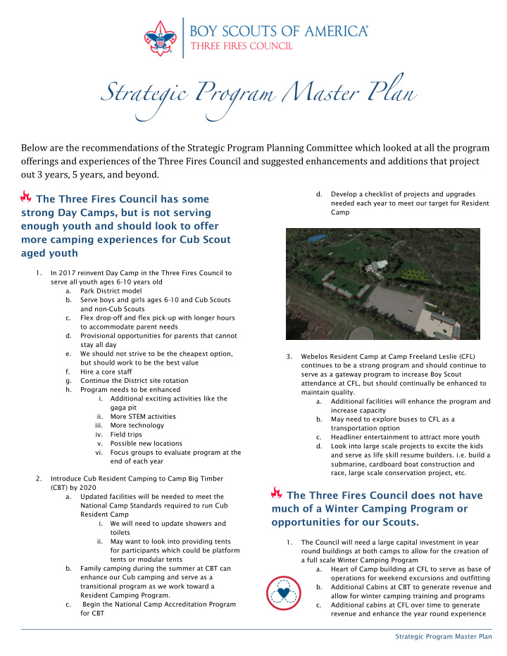strategic program master plan