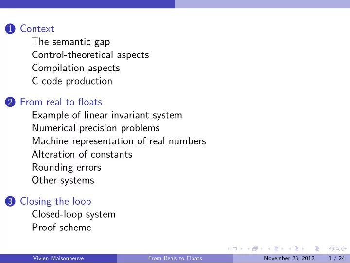 1 context the semantic gap control theoretical aspects